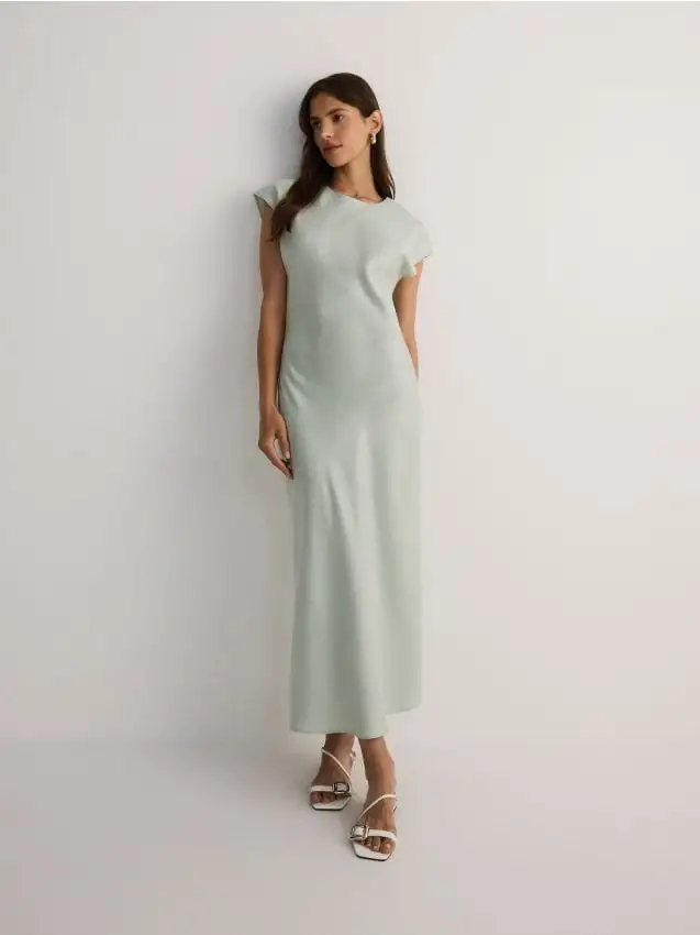 Abito in viscosa Colore verde pallido