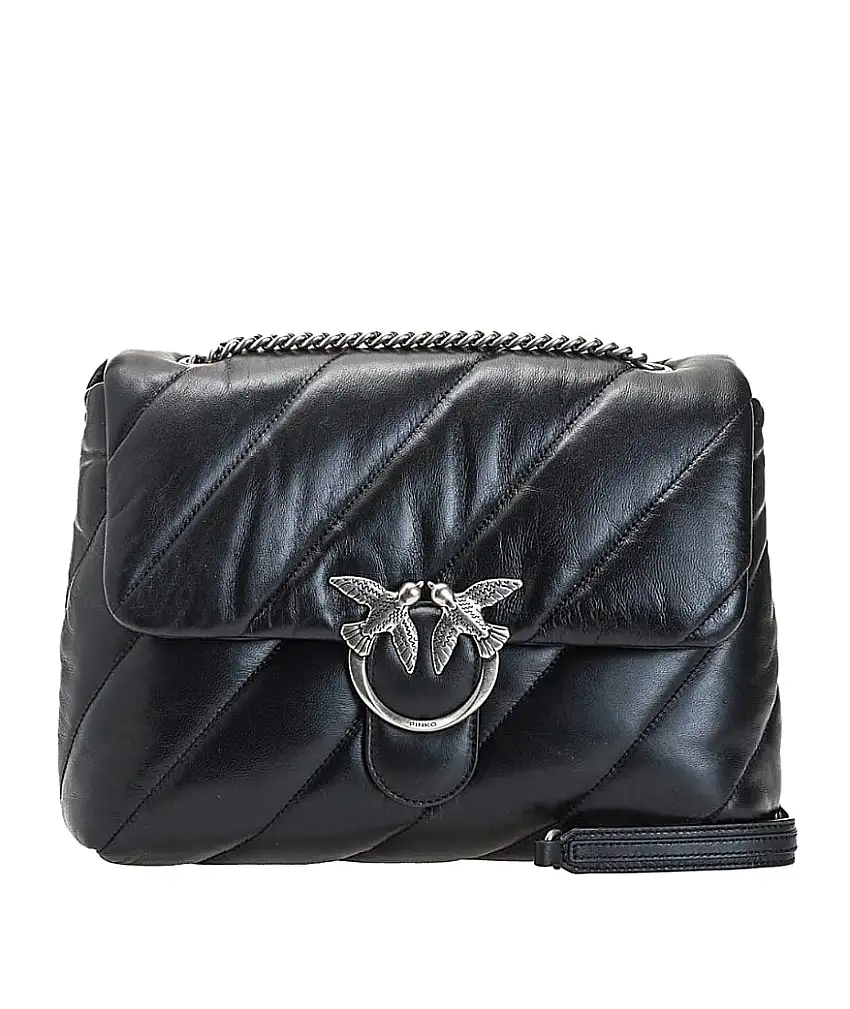 PINKO LOVE BIG PUFF MAXY QUILT BAG 100037 BLACK