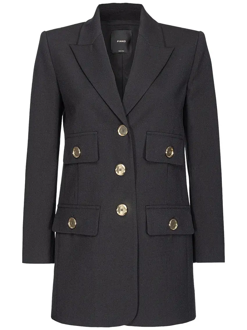 "Blazer Monopetto 'HASKY' in Twill di Lana - Eleganza e Comfort | PINKO su Vittorio Citro"