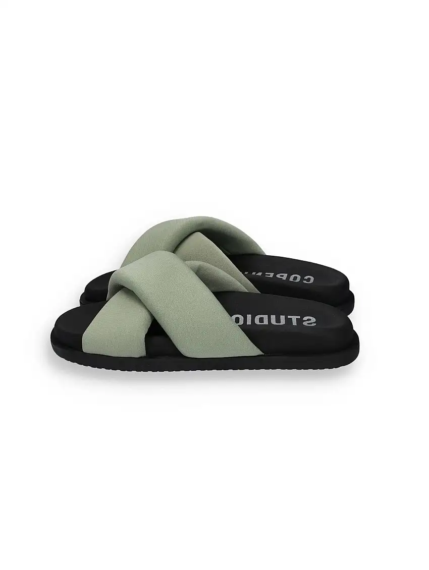 Ciabatta con Fasce Incrociate Verde