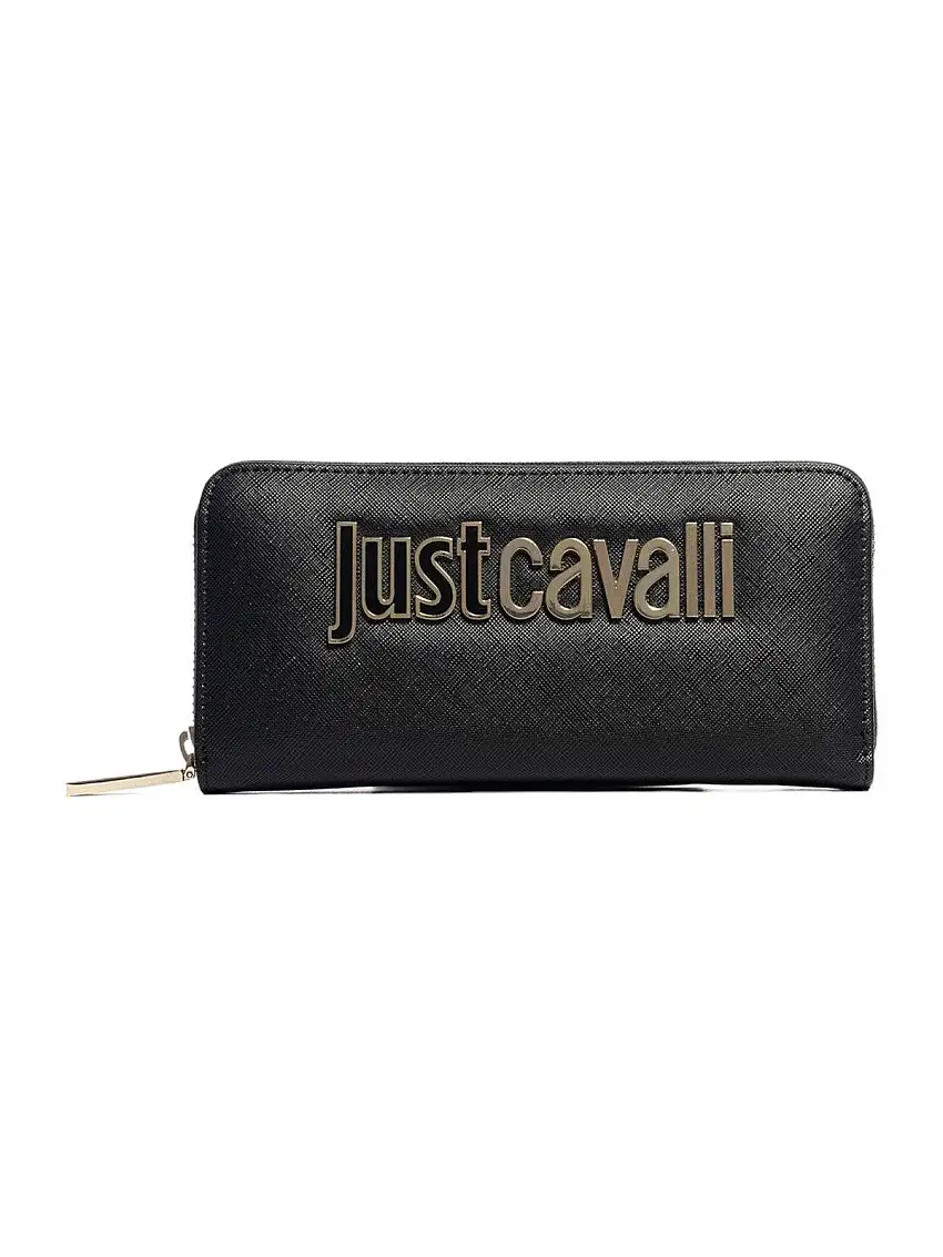 JUST CAVALLI Women's Wallet 75RA5PB1 ZS766 899 Black