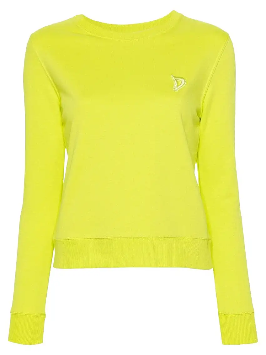 Felpa Girocollo in Misto Cotone - Eleganza Casual con Logo Ricamato