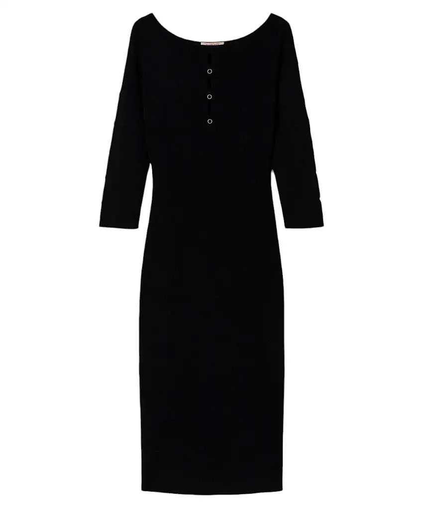 Abito Longuette Twinset in Maglia con Borchie e Cut-out | Twinset