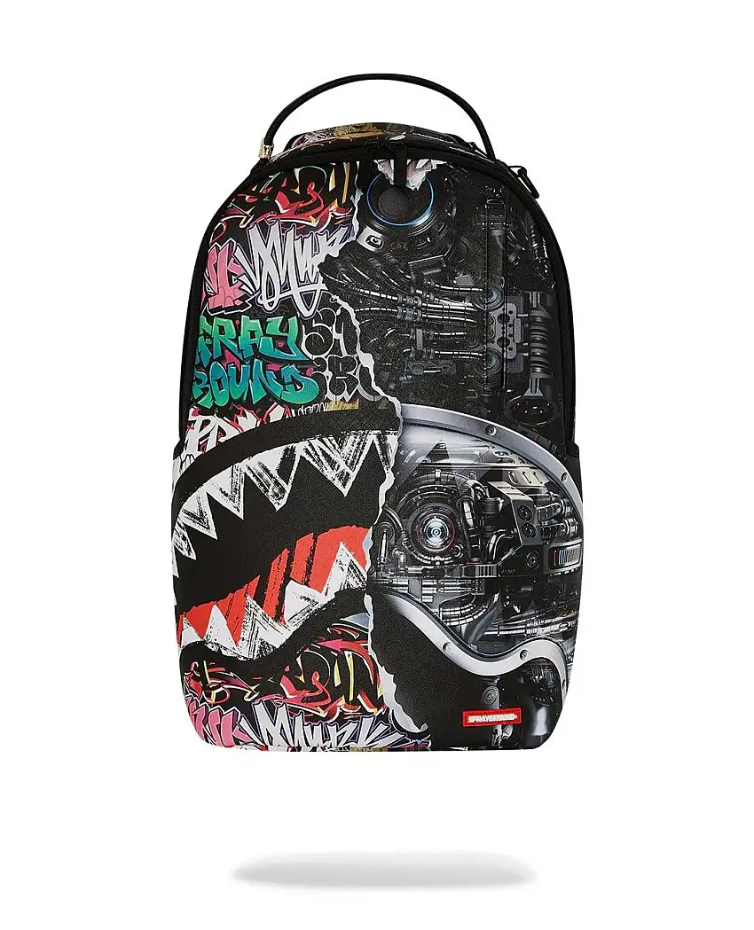 Zaino Sprayground nero Split cybershark dlxsv backpack