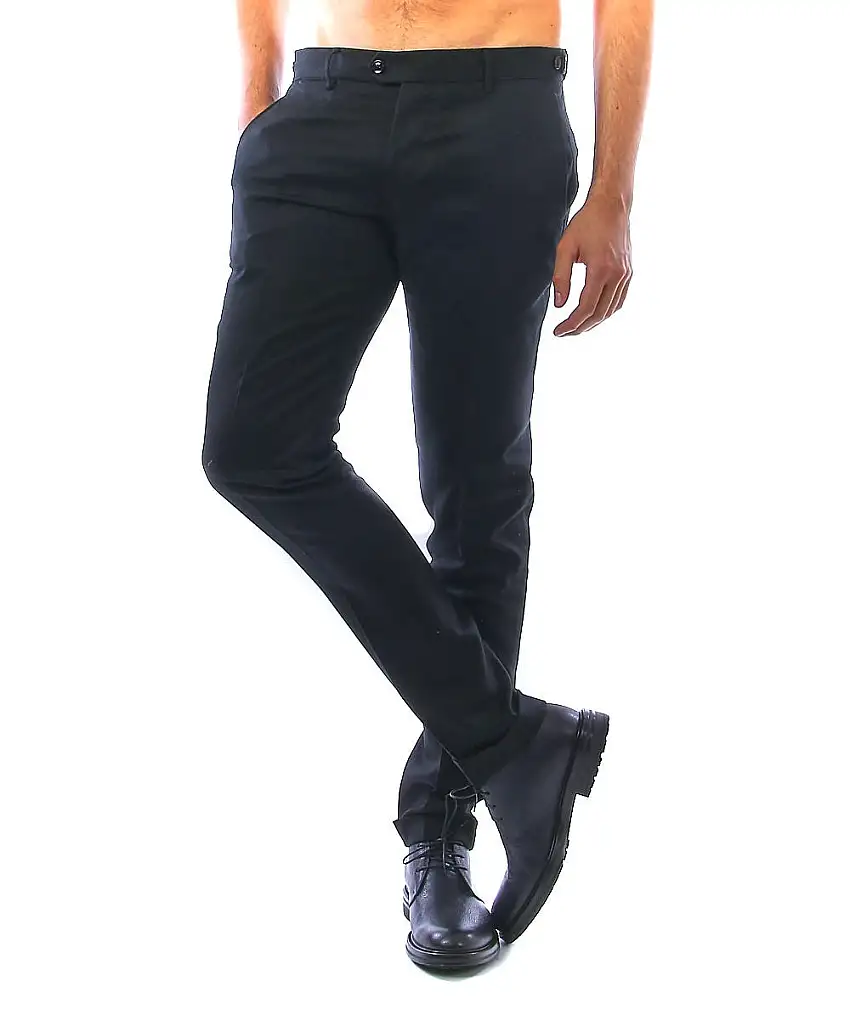 BERWICH WOOL CHINO SC ELEGANT RD5470 BLACK