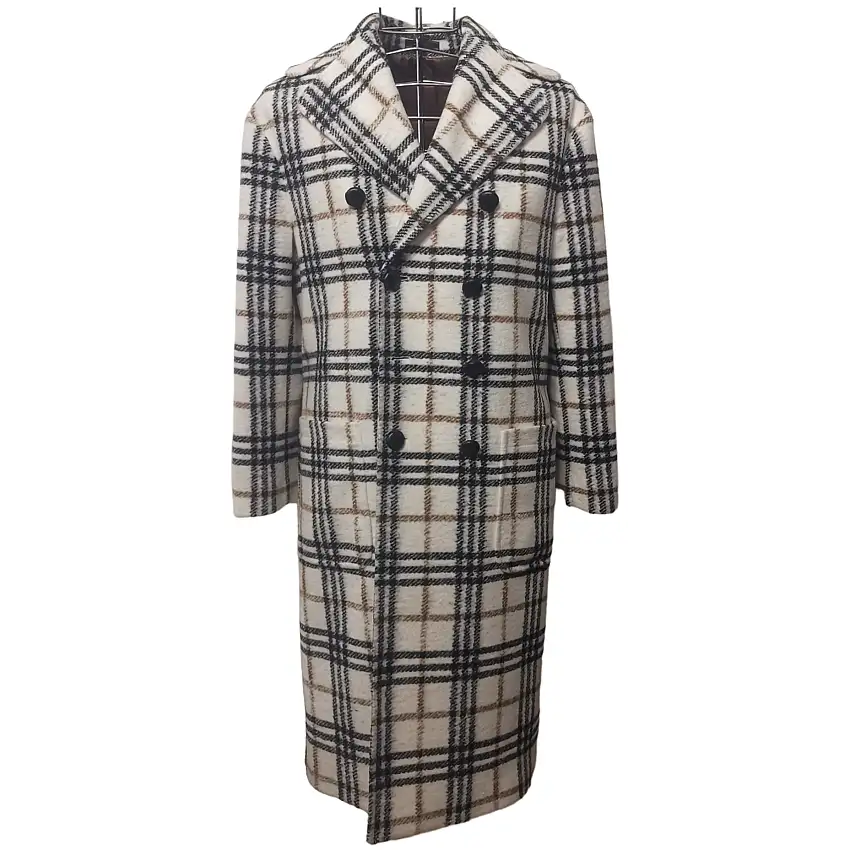 Cappotto Doppio Petto a Quadroni