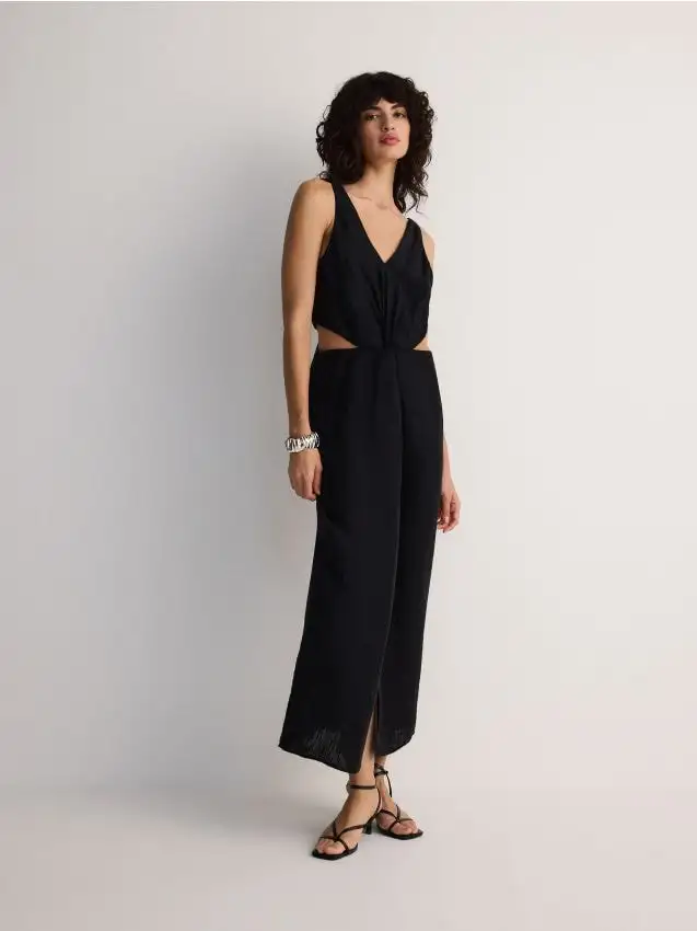 Abito in lyocell con cut