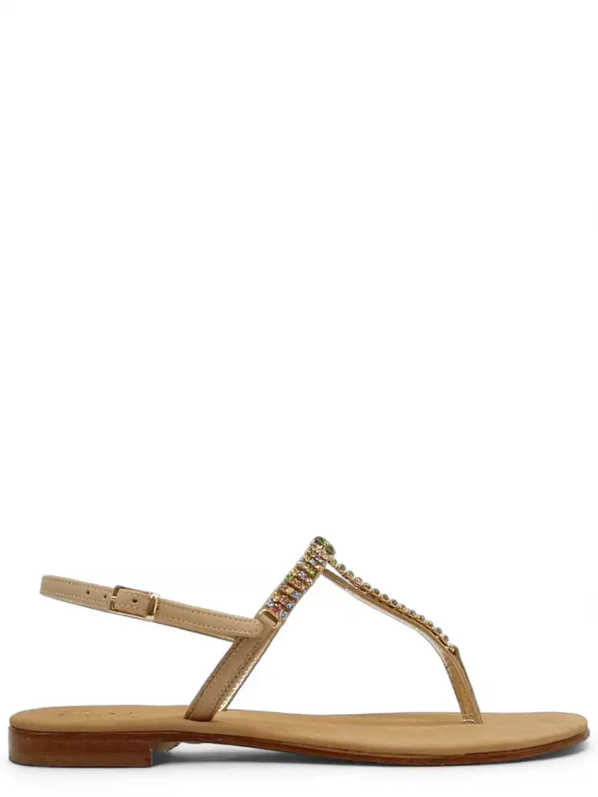 Infradito Artigianali Capri con Cristalli - Eleganza e Colore