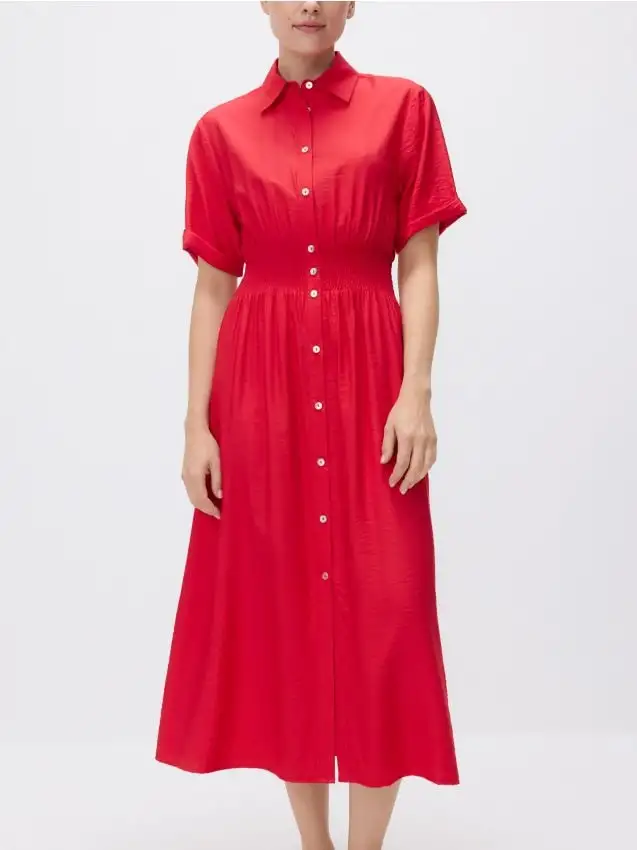 Abito chemisier Colore rosso