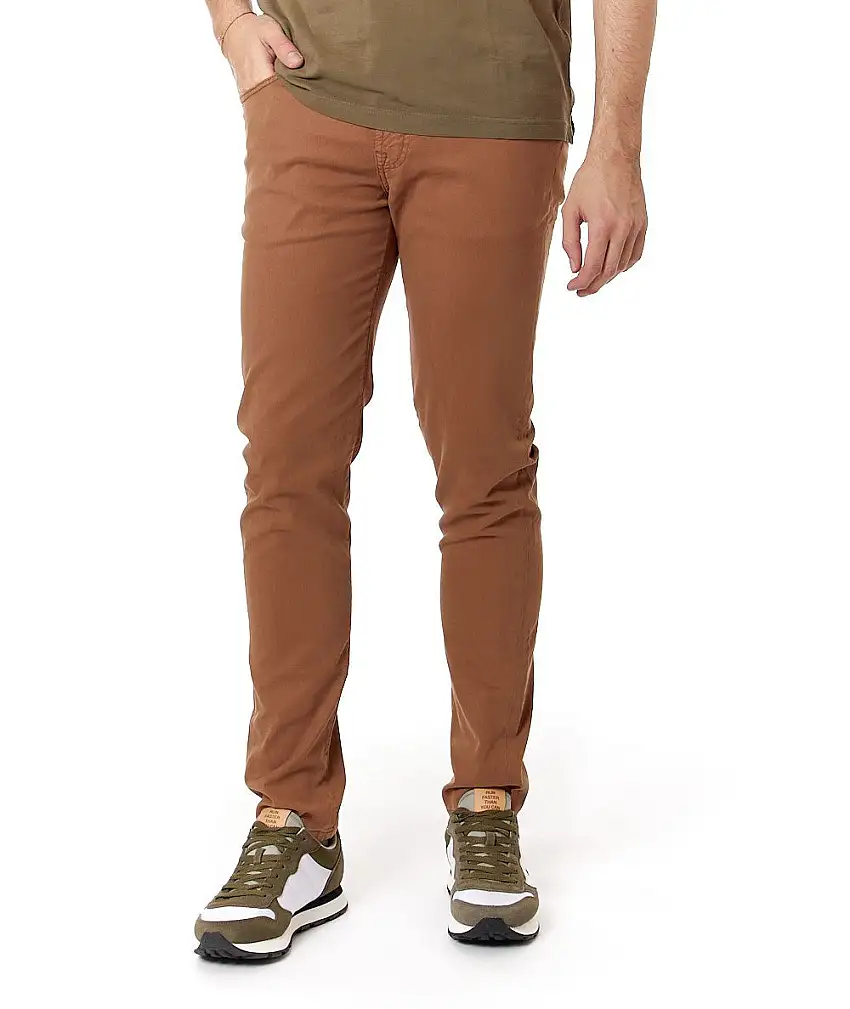 ROY ROGER'S 517 LIGHTWEIGHT DRILL PANTS RRU089P0370127 RUST BROWN