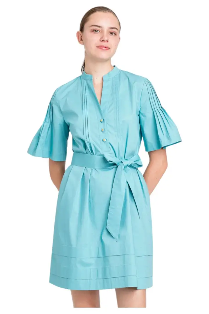 Abito camicia con cintura