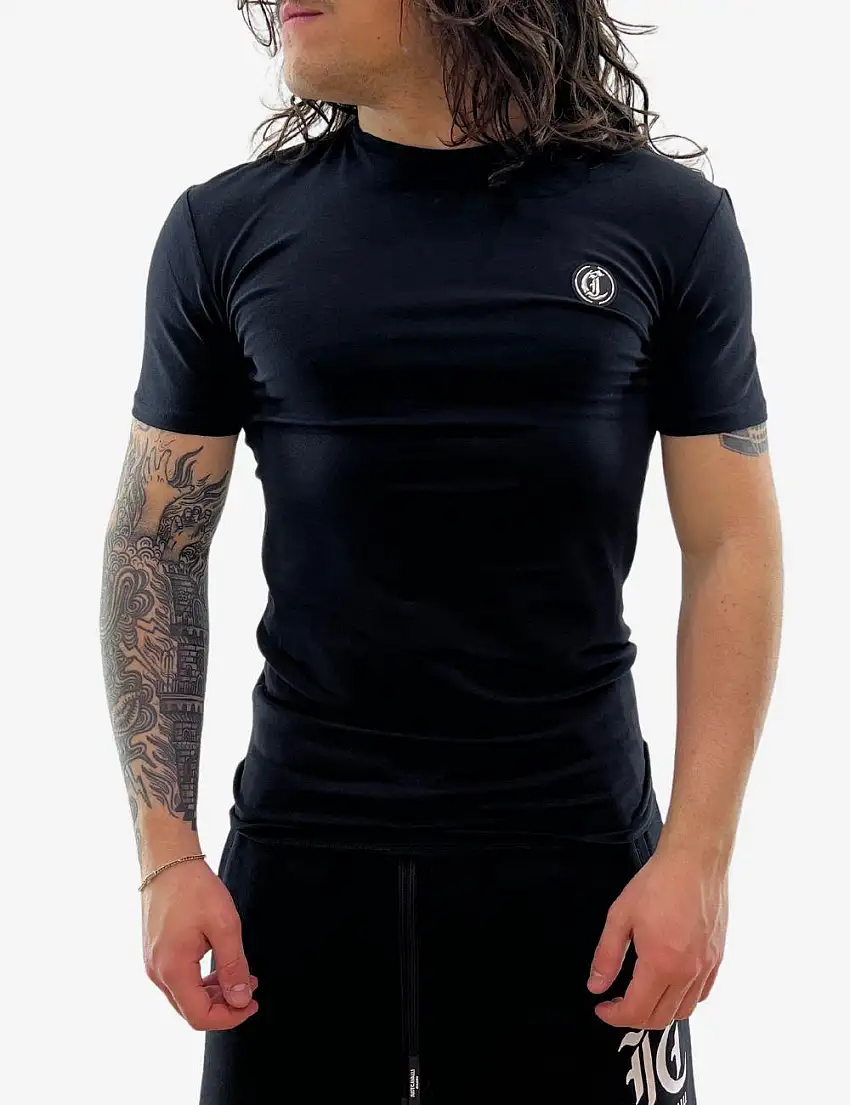 T-Shirt Just Cavalli con logo in gomma uomo