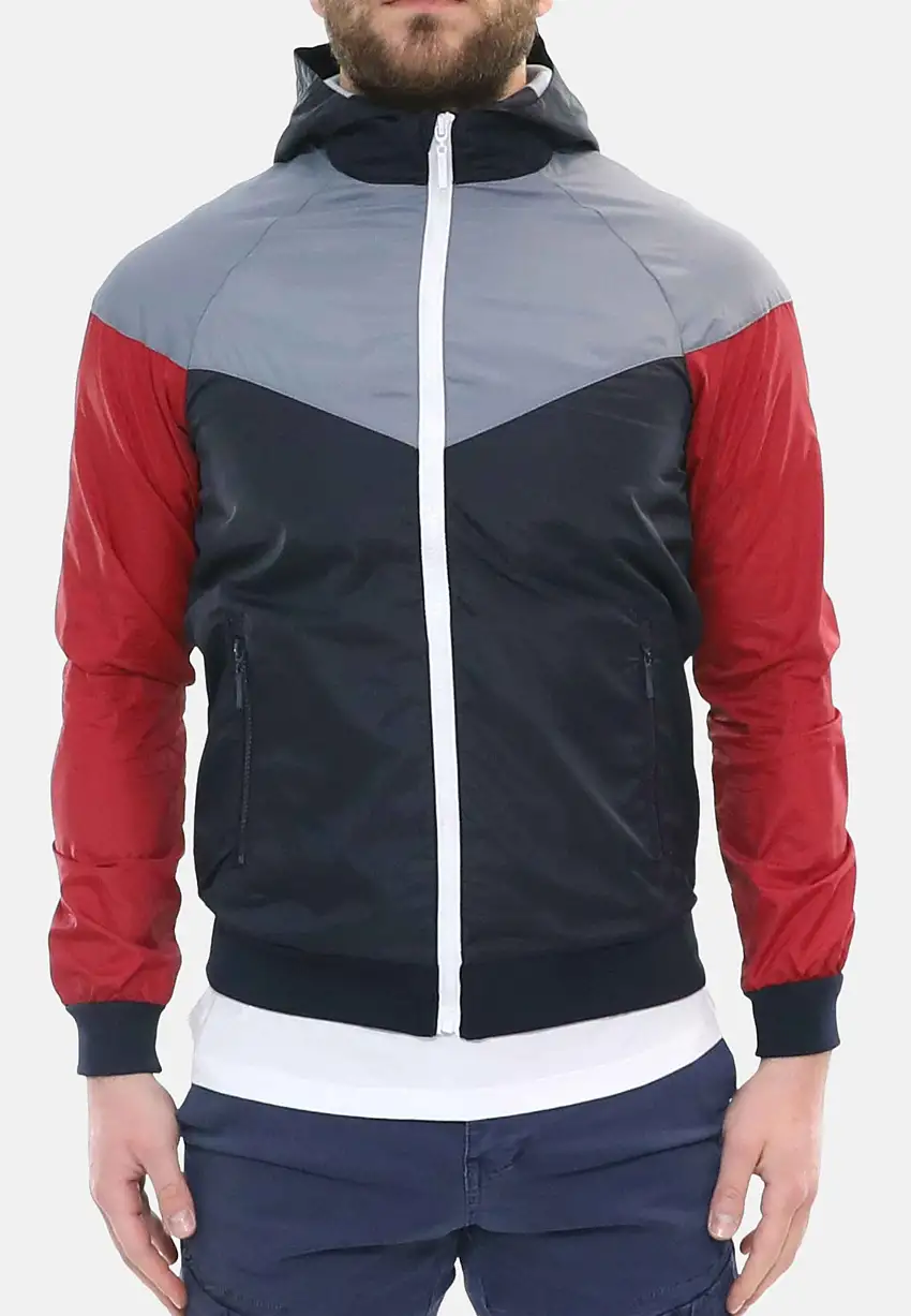 Giacca impermeabile multicolor