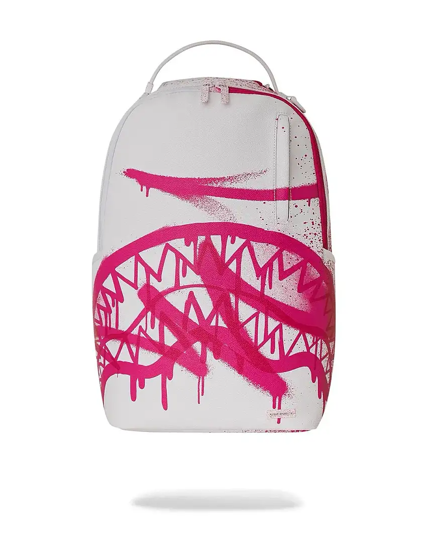 Zaino Sprayground bianco pink vandal backpack
