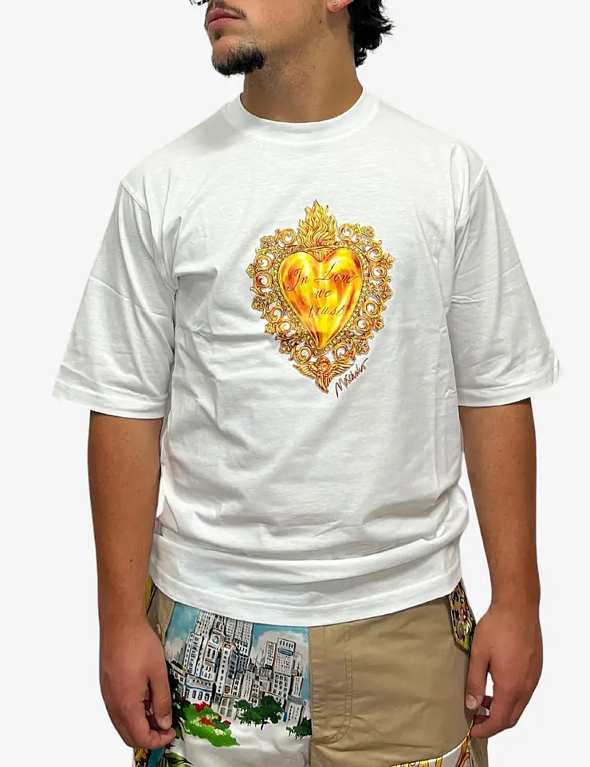 T-Shirt Moschino con stampa uomo
