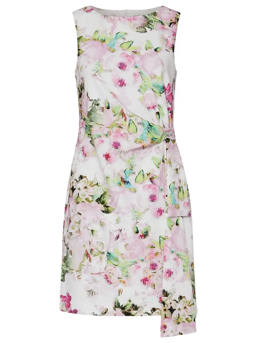 Abito al ginocchio in cady stampa floreale di Marella