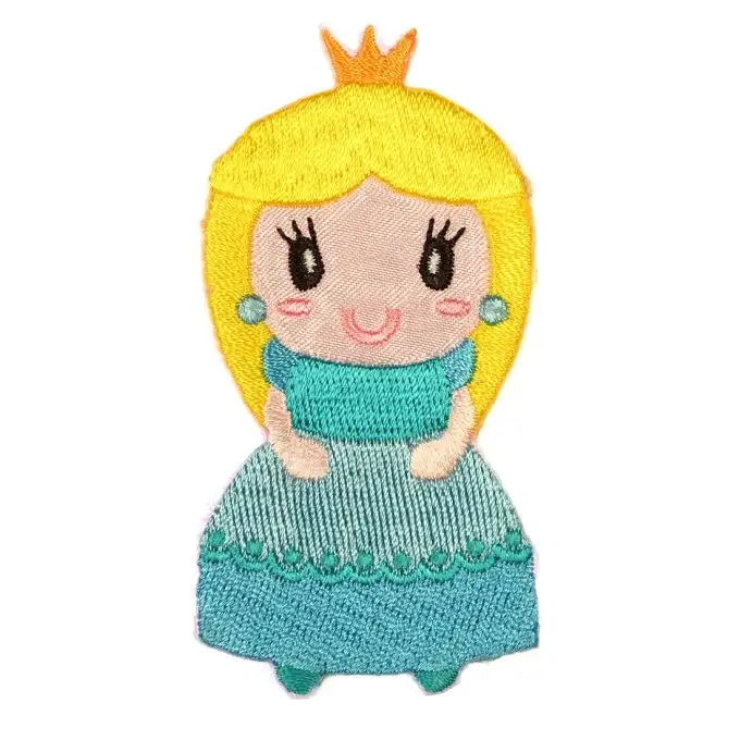 Toppa termoadesiva principessa blu