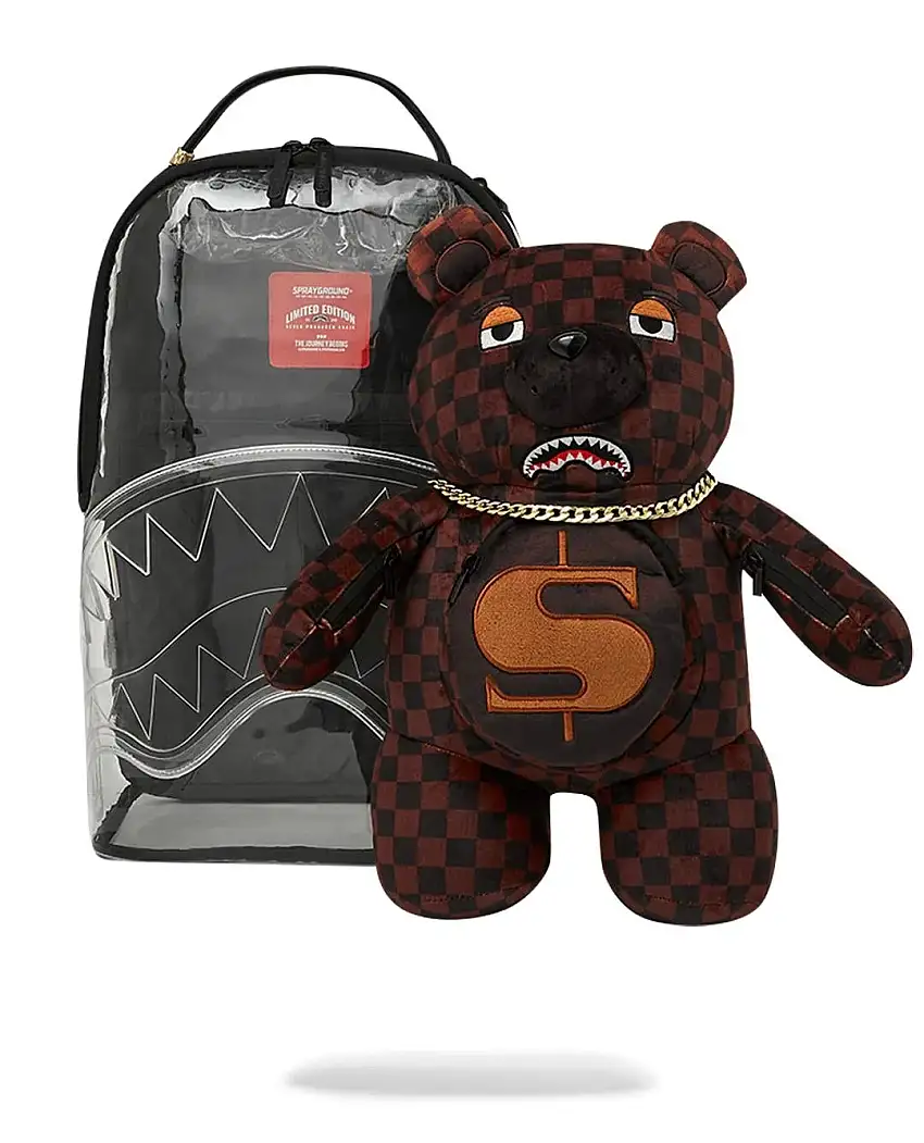 Zaino Sprayground trasparente Clear bear dlx backpack