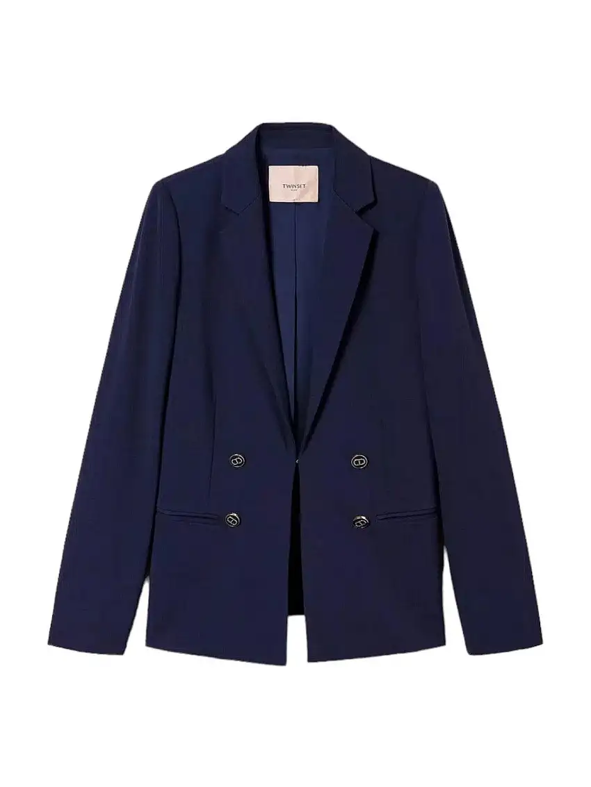 TWINSET Women's Jacket 241TP2270 00305 Blue