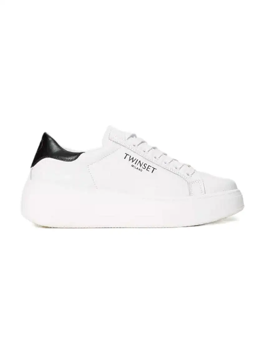 TWINSET Women's Sneaker 241TCP050 01870 White