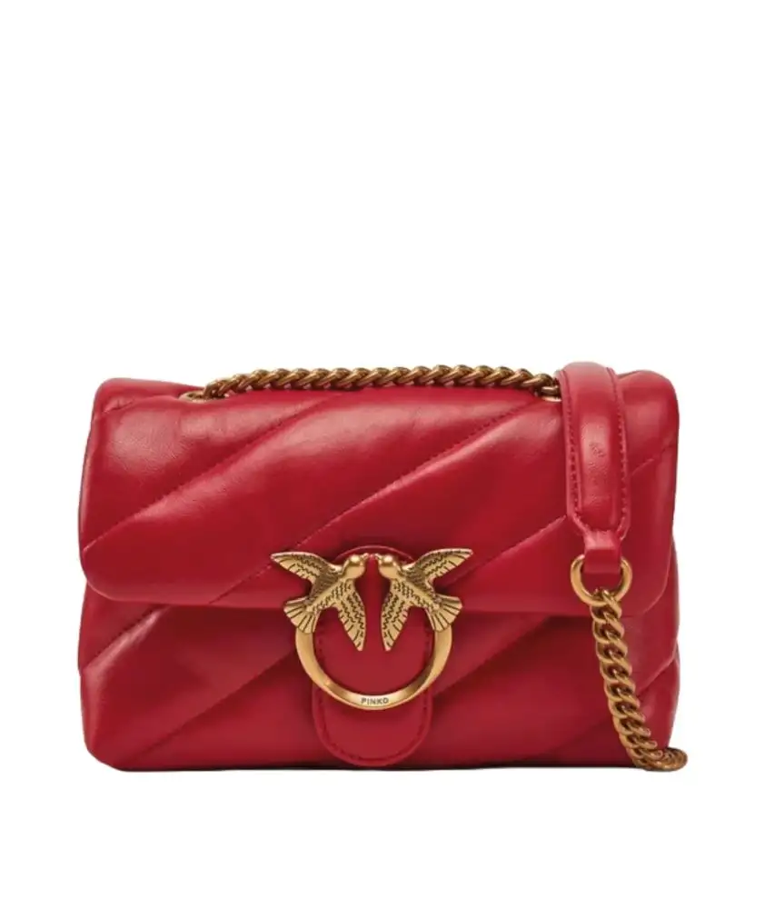Pinko Love Puff Mini Classic Bag 100039-A0F2 Red
