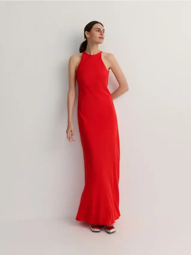 Abito in viscosa Colore rosso