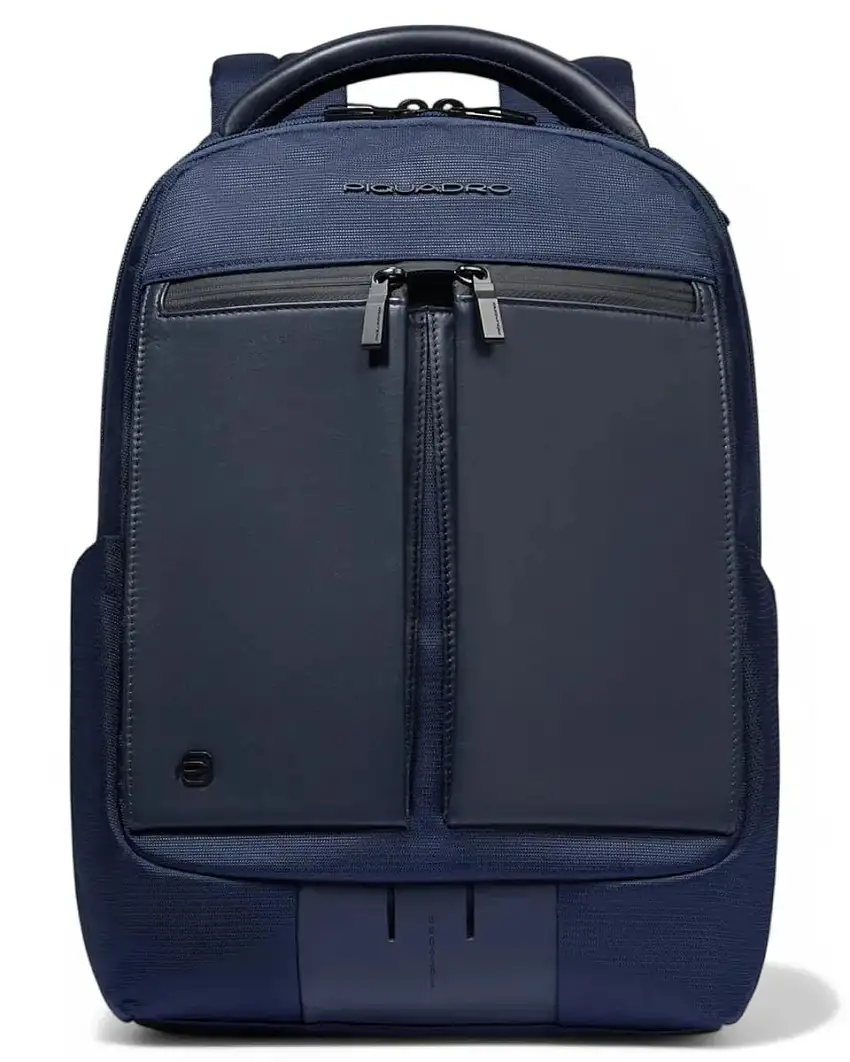 Zaino Uomo Piquadro Porta PC 14" – Tessuto Riciclato, Antiurto e RFID Safe