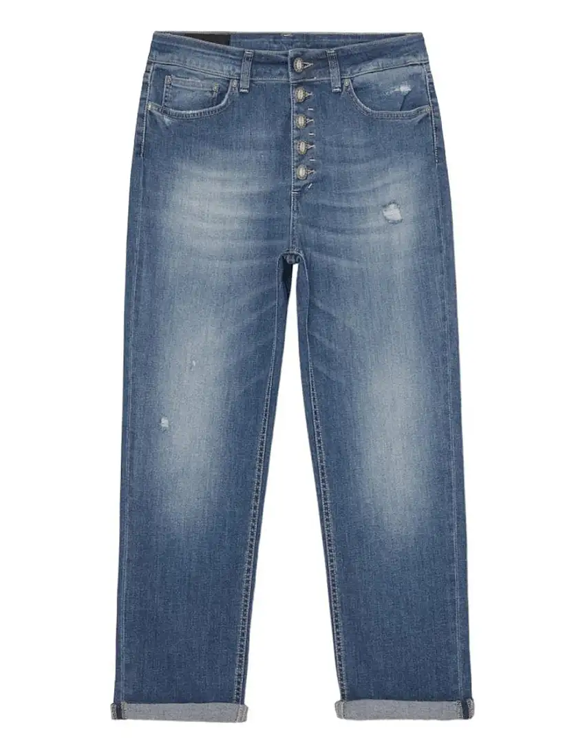 Jeans crop a vita alta di Dondup su Vittoriocitro.it