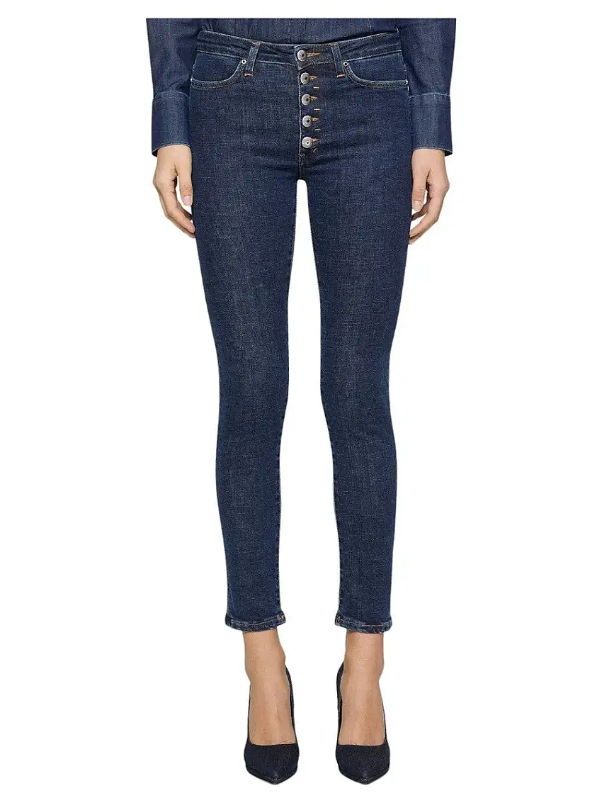 DONDUP Jeans Skinny Iris - Blu Scuro Denim | Eleganza e Comfort