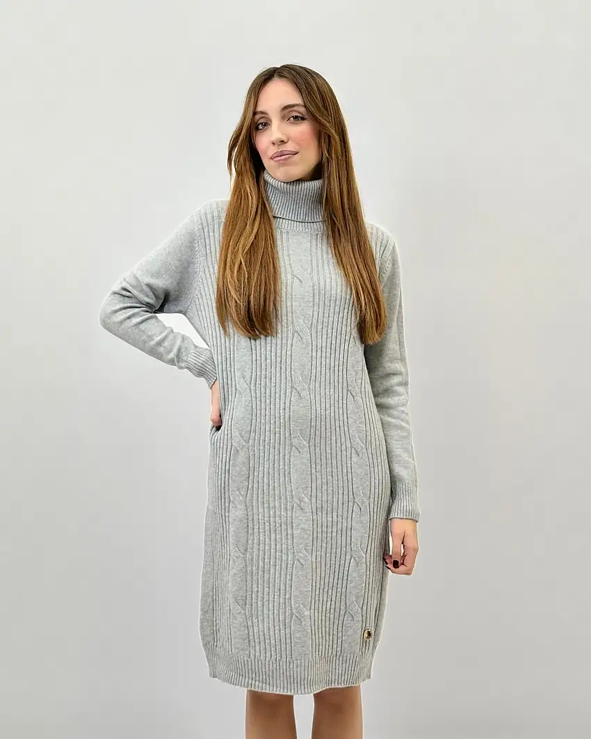 Abito dolcevita intrecciato