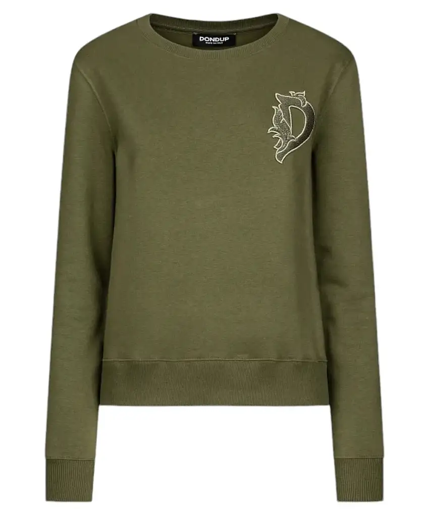 Felpa Girocollo Regular con maxi logo