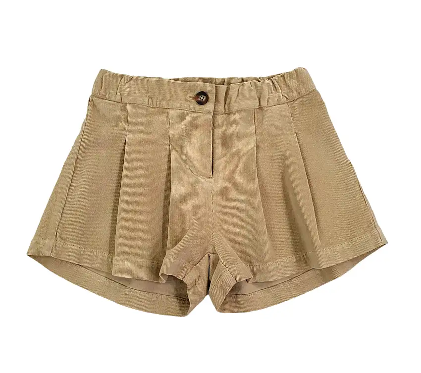 Shorts millerighe velluto Laranjinha