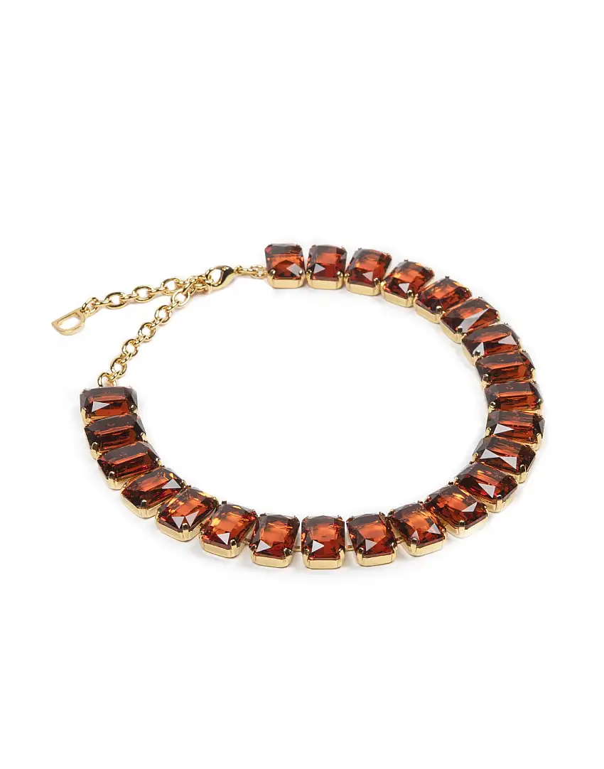 DOUUOD Collana con Pietre Ambra