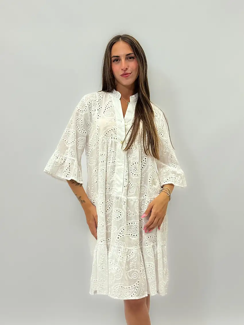 Abito a camicia in pizzo