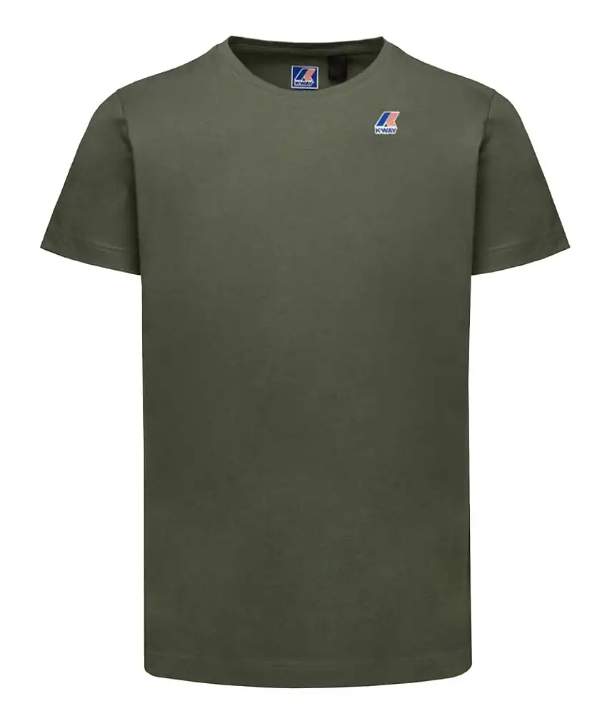 K-Way T-Shirt Le Vrai Edouard K007JE0 WMR Military Green