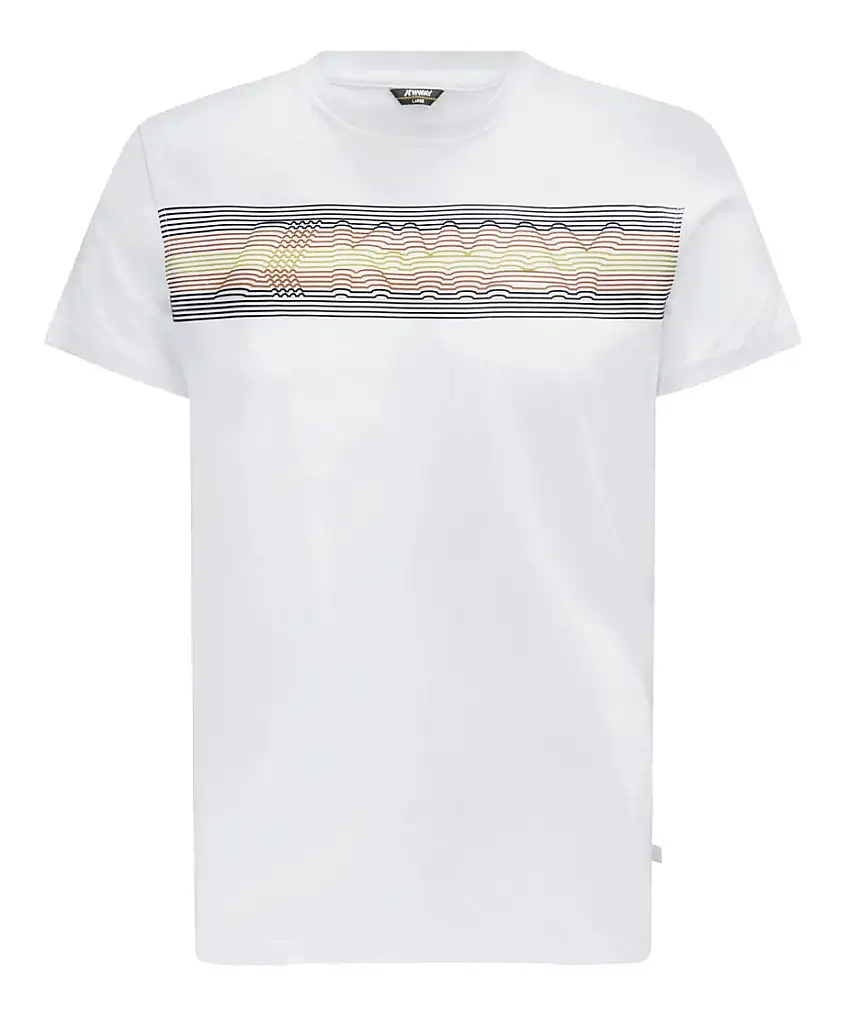K-Way Men's T-Shirt Acel K3121TW White