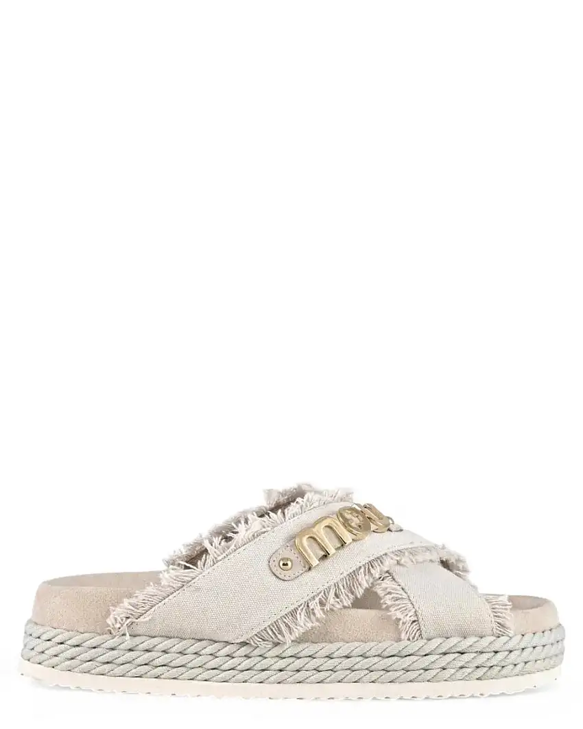 Sandali Criss-Cross Tela Riciclata - MOU