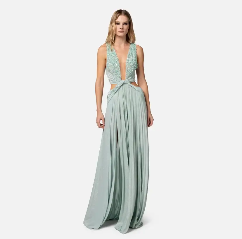 Abito da donna di colore acqua