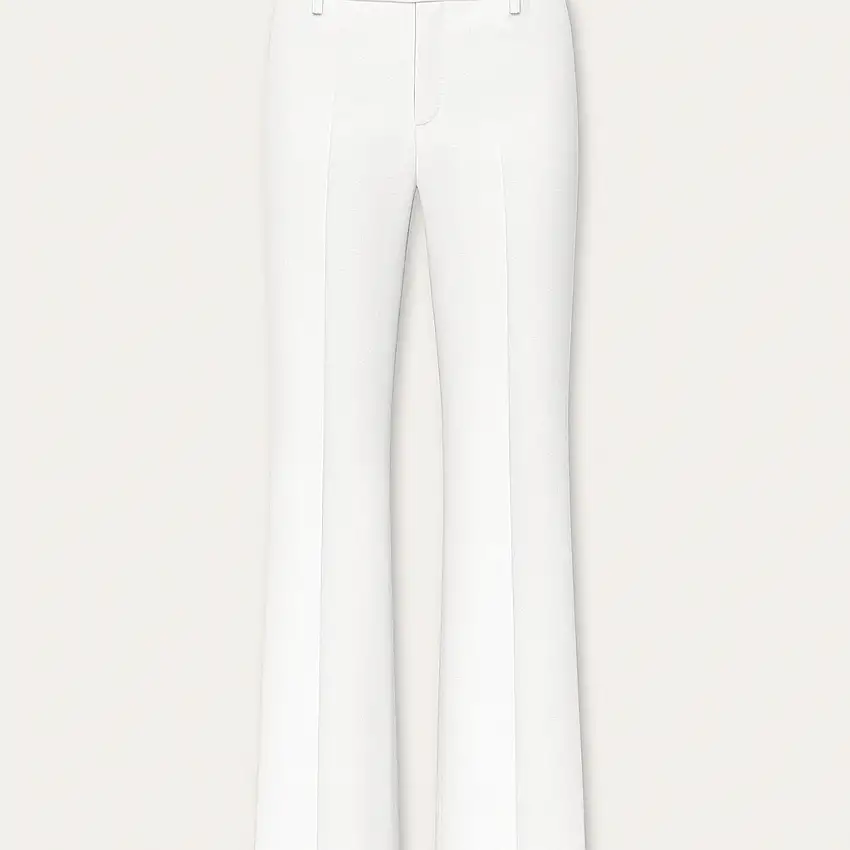 Pantaloni da donna di colroe bianco