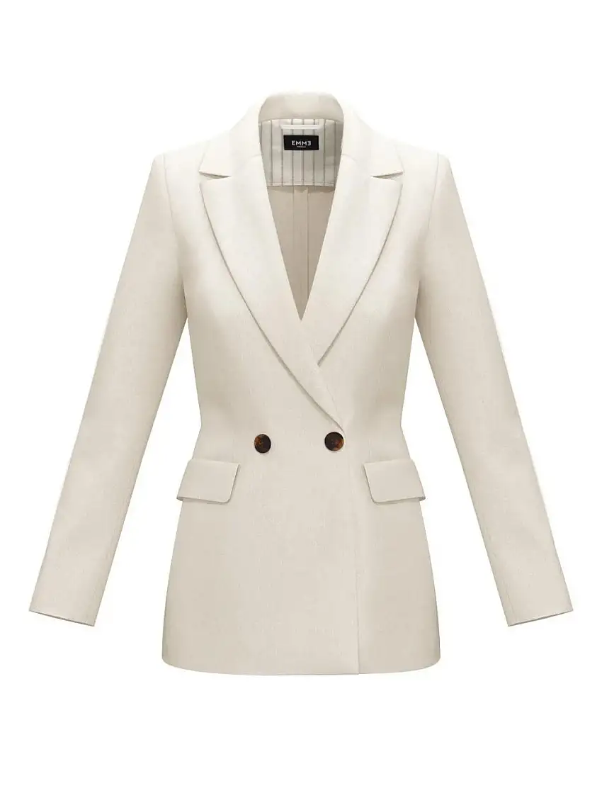 Blazer da donna di colore bianco