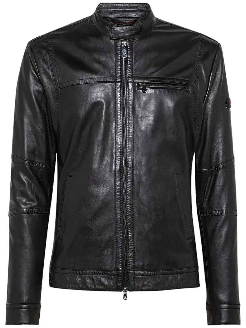 "Giacca Biker in Pelle Nappata 'SAGUARO WS 07' - Eleganza e Stile | Vittorio Citro"