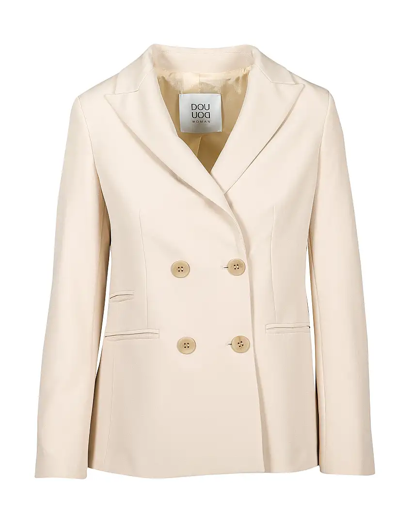 DOUUOD Giacca Doppiopetto Slim in Punto Milano