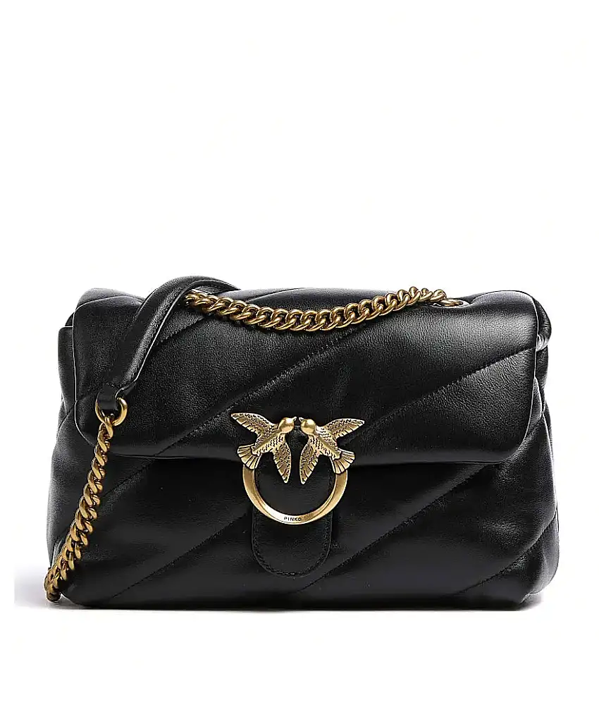 PINKO LOVE PUFF MAXY QUILT BAG 100038 BLACK