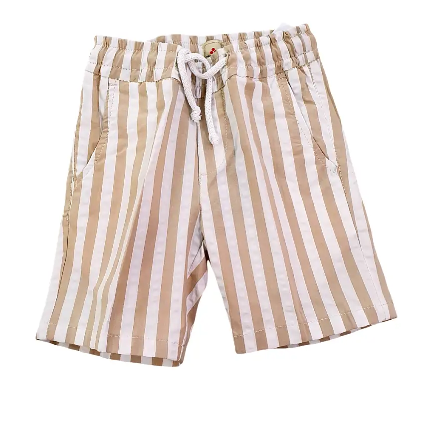Bermuda bimbo a righe in cotone Peuterey