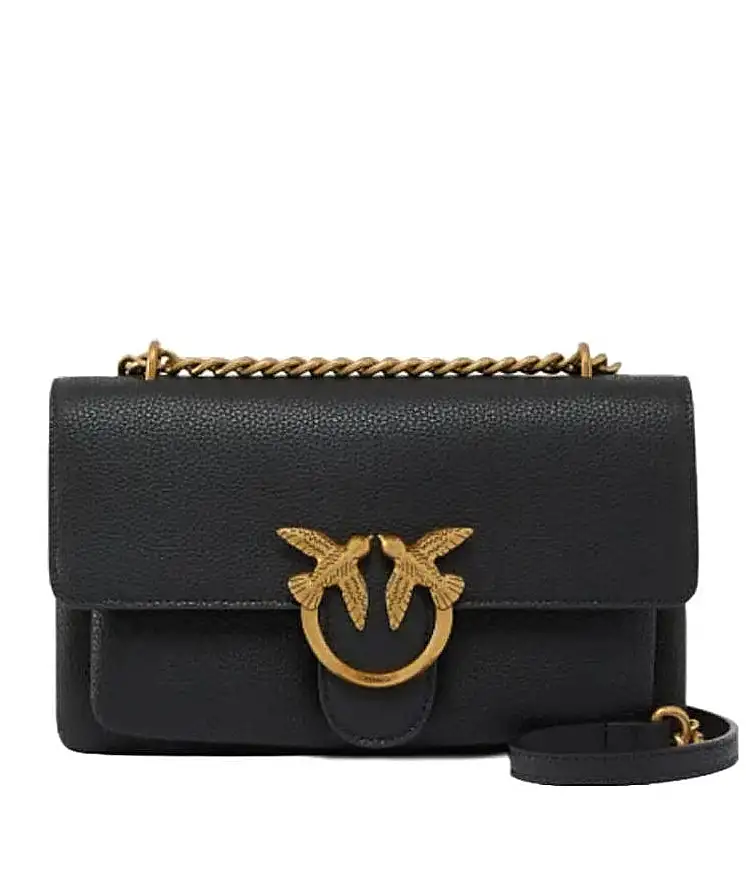 Pinko Mini Love Bag Soft Leather 104528-A29Q Black