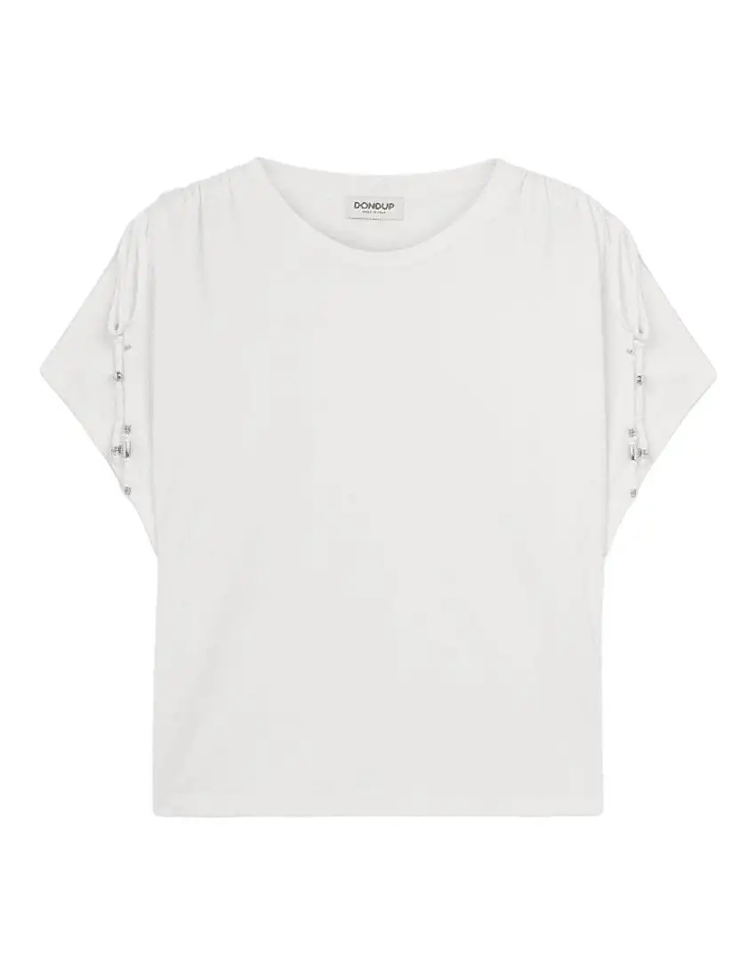 T-shirt girocollo in jersey di Dondup su