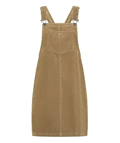 SUN68 VELVET OVERALLS S44219 BEIGE