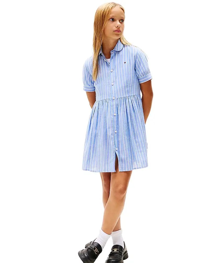 Tommy Hilfiger Abito in Misto Cotone KG0KG08579 Blu