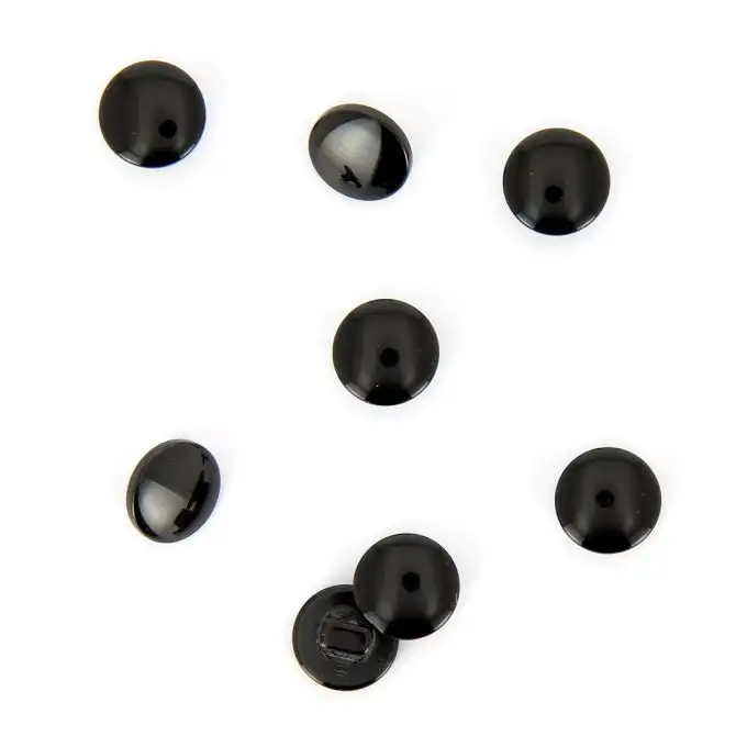 bottoni a coda nera 11 mm