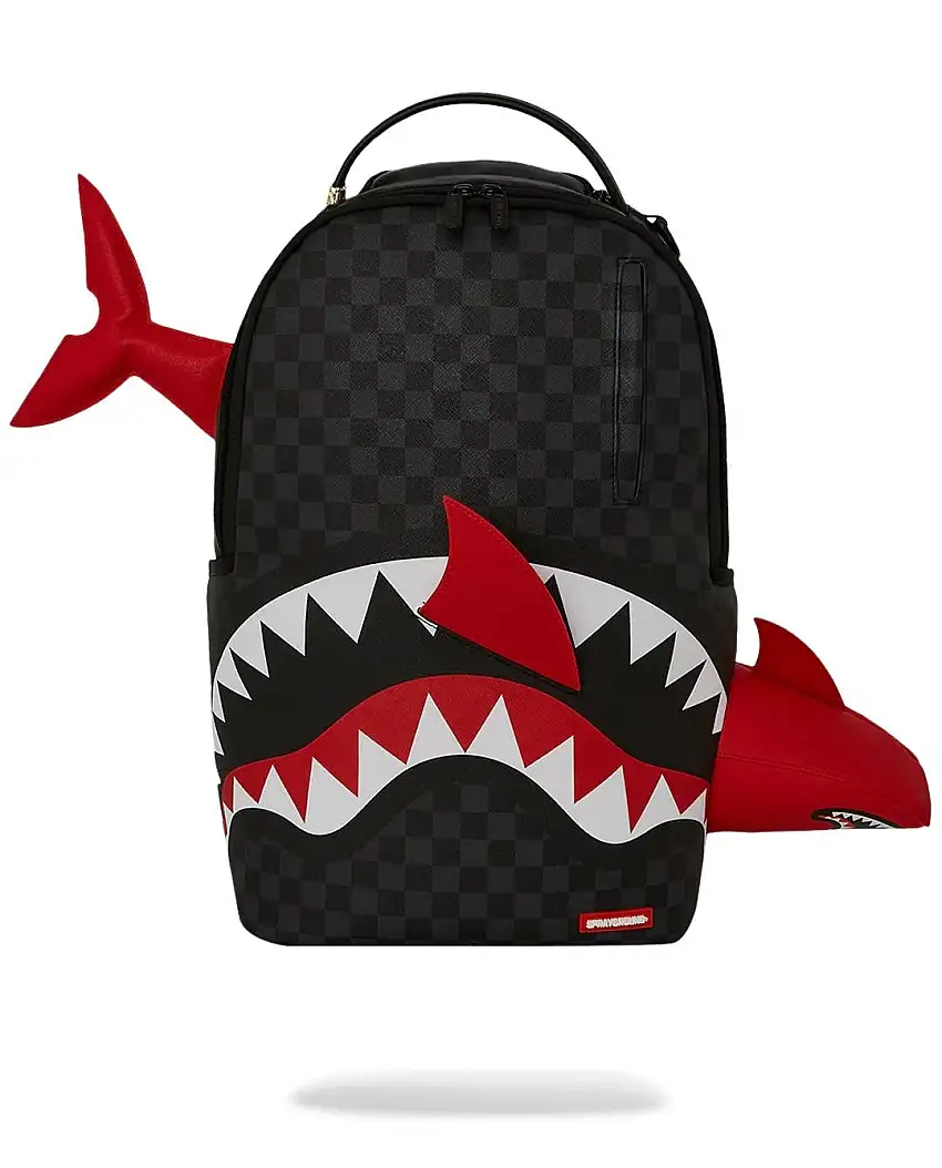 Zaino Sprayground nero Shark smashed through dlx backpack